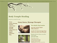 Tablet Screenshot of bodytemplehealing.net